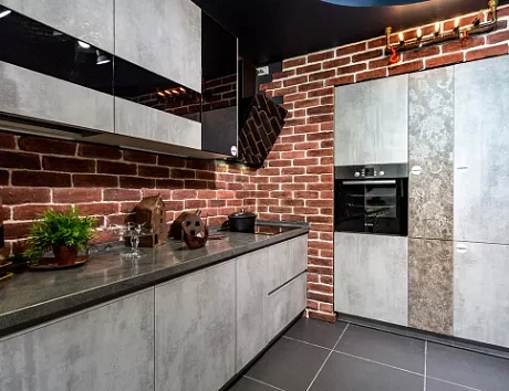 Серая кухня в Егорьевске