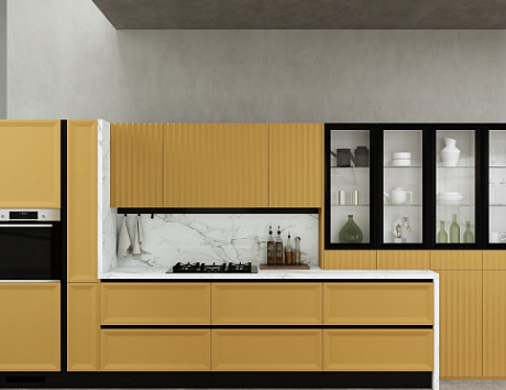 Бежевая кухня во Владикавказе