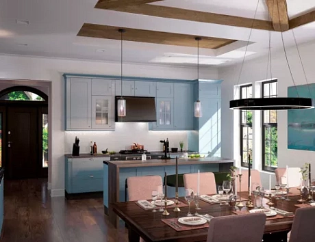 Синяя кухня в Наро-Фоминске