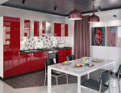 Бюджетная кухня площадью 6 кв.м