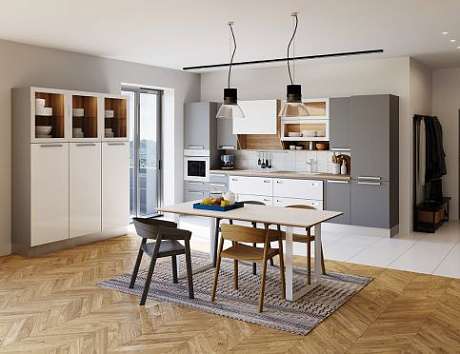 Модные серые кухни в классическом стиле и стиле модерн