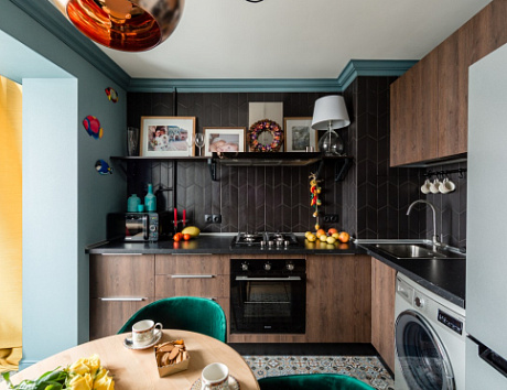Коричневая кухня в Чите
