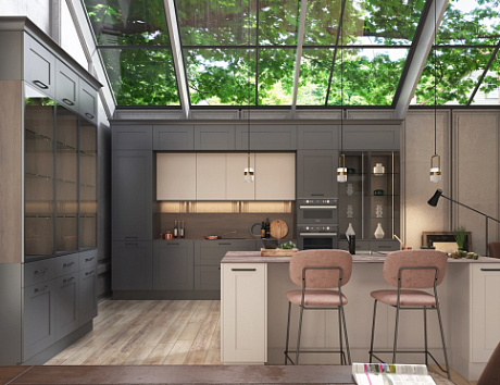 Коричневая кухня в Анапе