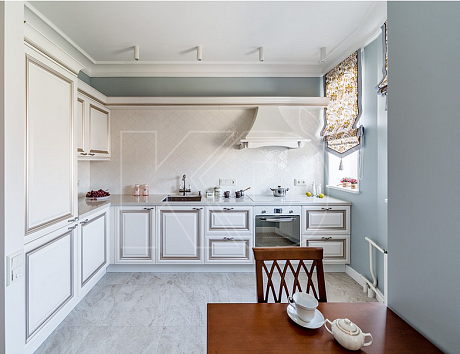 белая кухня в квартире