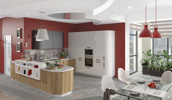 Коричневая кухня в Санкт-Петербурге