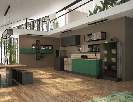 Коричневая кухня в Воронеже