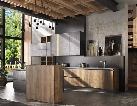 Коричневая кухня в Санкт-Петербурге