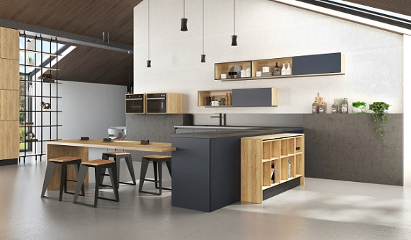 Синяя кухня в Наро-Фоминске