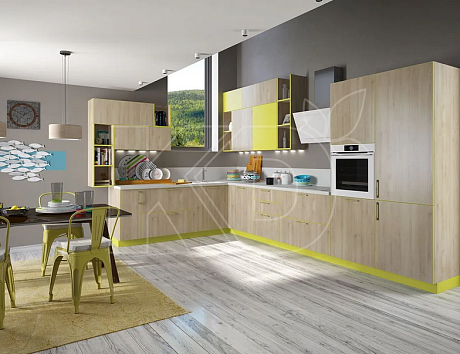 Угловые кухни модерн для маленькой кухни