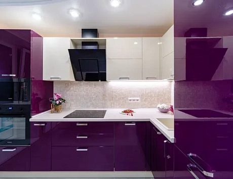 Фиолетовая кухня в Казани