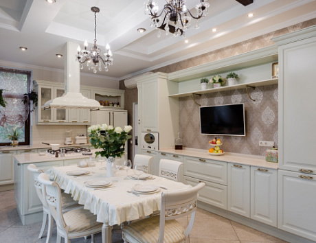 Бежевая кухня во Владивостоке