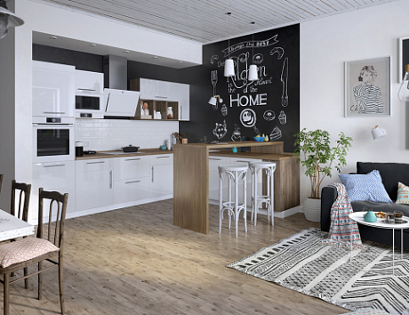 Белая кухня в Липецке