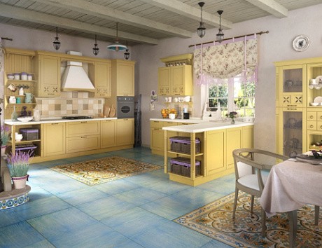 Оформление интерьера светлой кухни