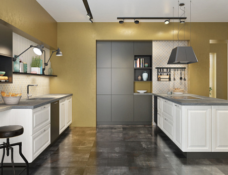 Серая кухня в Санкт-Петербурге