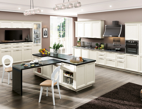 Кухни из массива дерева