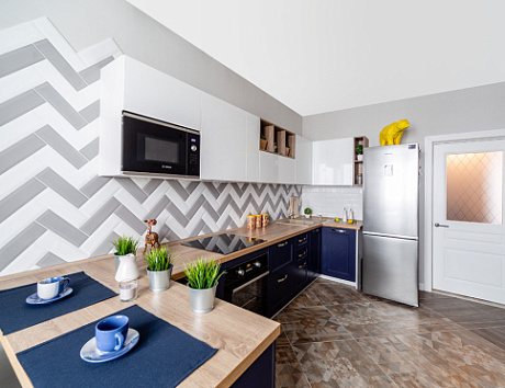 Синяя кухня в Твери