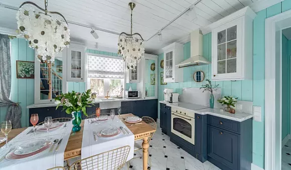 Синяя кухня в Твери