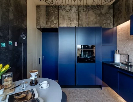 Синяя кухня в Твери
