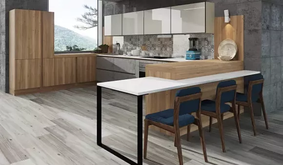 Коричневая кухня в Санкт-Петербурге