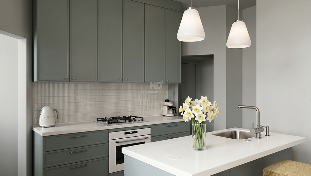 Проект кухни на этапе отрисовки эскиза