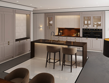 дизайн светлой кухни