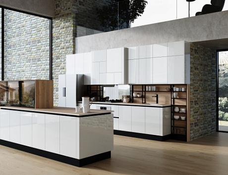 Светлая кухня в Санкт-Петербурге