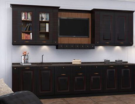 Кухни в стиле барокко, аристократичная мебель. Заказать мебель для кухни в стиле барокко вы сможете в бренда «Кухонный двор».