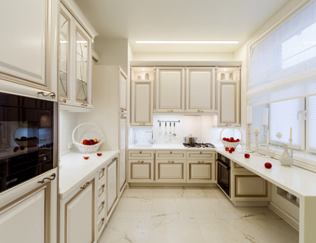 Бежевая кухня в Нальчике