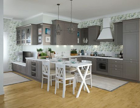 Кухни с вытяжкой
