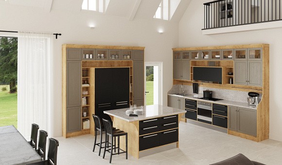 Коричневая кухня в Санкт-Петербурге