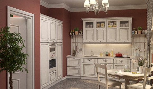 Светлая кухня в Санкт-Петербурге