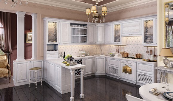 Кому подойдет П-образная кухня?