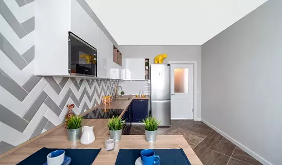 Синяя кухня в Наро-Фоминске