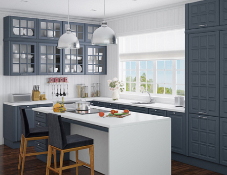 Кухни в стиле кантри в частном доме