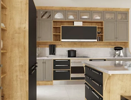 Серая кухня в Егорьевске