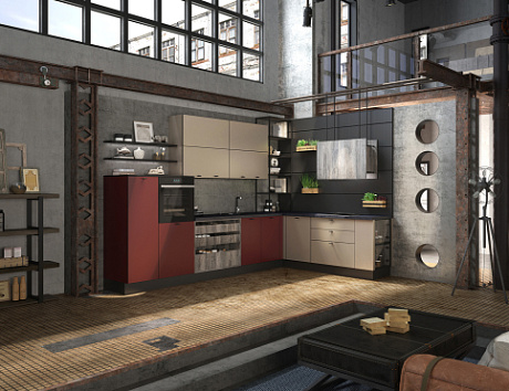 Красная кухня в Екатеринбурге