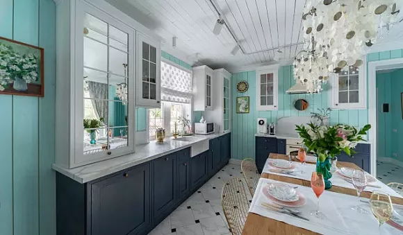 Синяя кухня в Наро-Фоминске