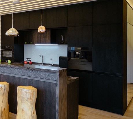 Кухня Ноа со стеклом