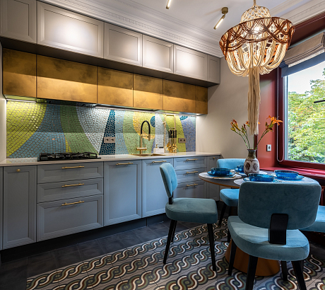 Кухня с мозаикой для ТВ-проекта «Квартирный Вопрос»