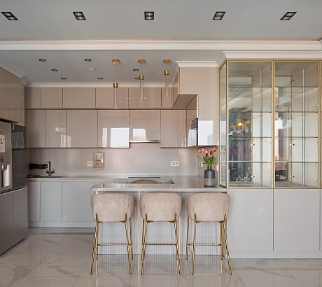 Кухня для вьетнамской семьи в ЖК «Метрополия»